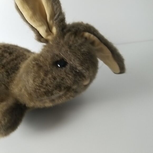 Vintage DAKIN Rabbit Hand Puppet 12in Full Body Fuzzy Brown Bunny 1985 Korea - Picture 6 of 9